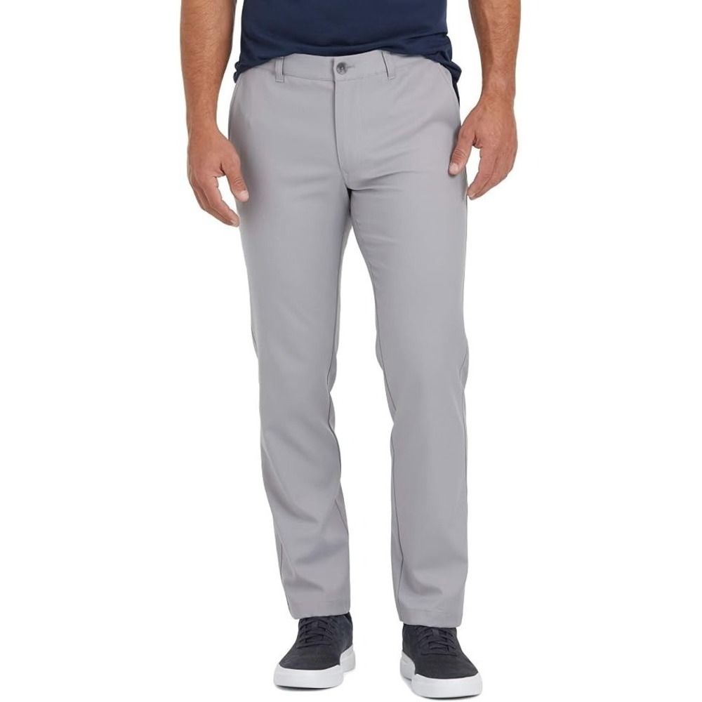 Mizzen+Main Baron Athletic Fit  Chino Pants‎ in Gray Men 38x31 Performance Golf